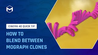 C4DQuickTip 15 How to blend between MoGraph clones in Cinema 4D [upl. by Renelle]