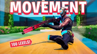 Chapter 3 MOVEMENT amp AIM Map Weapon Deathrun Fortnite Creative [upl. by Leahcam]