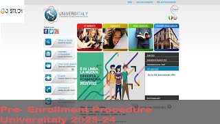 How to do preenrolment for Italy procedures  Preenrolment 2023  2024  explained [upl. by Fruma]