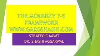 MCKINSEY 7S MODEL STRATEGIC MANAGEMENT [upl. by Lovash]