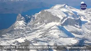 Groenlandia desde el cielo  Aterrizando en Nuuk [upl. by Nollid980]