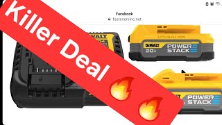 Killer 🔥 🔥 Dewalt Powerstack Battery 🔋 Deal [upl. by Atiuqihs187]