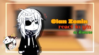 Clan Zenin react to yn as Himeno MANGA SPOILER [upl. by Filberto]