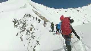 Last moments of Himalayan climbers before avalanche [upl. by Pauwles]