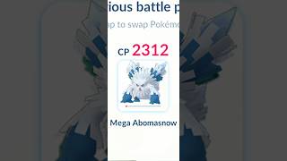 1 HP Mega Abomasnow Destroy Leader Arlo Badly in pokemongo [upl. by Zakaria924]