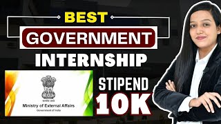 MEA Internship  Ministry of External Affairs internships 2023  Eligibility  Duration [upl. by Nylirej]