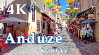 4K Walking tour in Anduze France [upl. by Limber247]