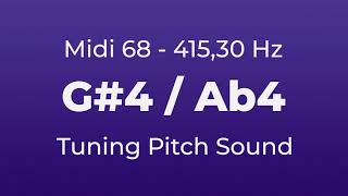 G4 or Ab4 Tuning Pitch  41530 Hz  Midi Key 68 [upl. by Suinotna114]