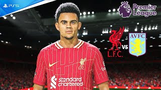 FC 25  LIVERPOOL VS ASTON VILLA FT SALAH LUIZ DIAZ  PREMIER LEAGUE 2425 FULL MATCH  4K [upl. by Weinrich227]