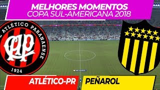 AtléticoPR 2 x 0 Peñarol • Melhores Momentos • SulAmericana • 26072018 [upl. by Herzen]