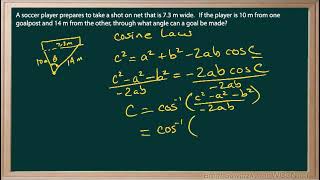 WCLN  Math  COS LAW  EX2 [upl. by Ev]