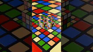 3D Rubiks cube animation loop rubikscube rubik [upl. by Yehc]