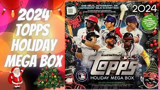 2024 Topps Holiday Mega Box  1 Auto or Relic Per Box [upl. by Hulda]