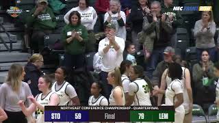 Le Moyne College Womens Basketball vs Stonehill College NEC Quarterfinal Highlights 3112024 [upl. by Meluhs]