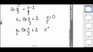 Video esercizio su funzioni inverse 2 [upl. by Htederem606]