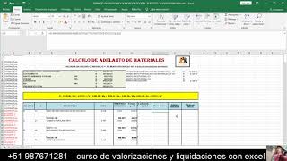 VALORIZACION Y LIQUIDACION DE OBRA PUBLICA CON PLANTILLA EXCEL PROFESIONAL😱2023😱CURSO VIRTUAL [upl. by Elolcin]