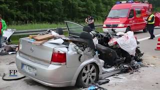 Drei Tote bei Unfall auf der A 4 bei Hainichen [upl. by Marylou208]