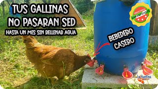 Bebedero Automático Para Gallinas Y Aves Casero  La Huertina De Toni [upl. by Siravrat]