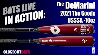 Closeoutbatscom DeMarini The Goods 234quot Big Barrel USSSA Bat WTDXGBZ21 10oz 2021 [upl. by Anilejna]