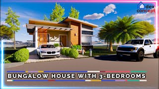 BUNGALOW HOUSE WITH 3 BEDROOM  10M X 98M [upl. by Chilt]