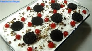 💓 No Bake Oreo Ice Cream Cake  Pinoy Dessert Recipes [upl. by Humpage]