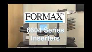 Formax 6604 Series Folder inserter [upl. by Halilak294]