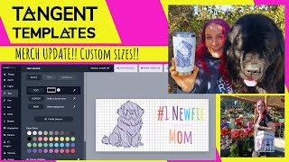 Tangent Templates UPDATE KDP Custom Sizes A4 Amazon Merch tote bags t shirts hoodies tumblers [upl. by Dorolisa]