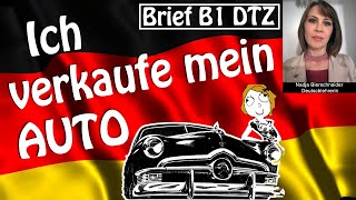 Brief B1 DTZ Ich verkaufe mein Auto [upl. by Abehsat]