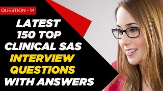 Clinical SAS Interview Questions and Answers for Freshers amp 2  3 Years Experienced  Question  14 [upl. by Siffre]