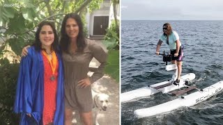 Bay Area woman water bikes to Farallon Islands in honor of daughter [upl. by Nuhsar547]