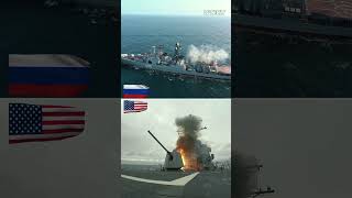 Naval battle exercise US Navy vs Russian Navy [upl. by Yendirb294]