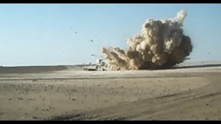 Mine Roller Saves Vehicle Crew From IED [upl. by Ajssatan]