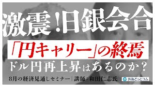 「激震！日銀会合『円キャリー』の終焉｜ドル円再上昇はあるのか？」和田仁志氏 202481 [upl. by Atnauqal]