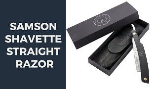 Samson Shavette Straight Razor black [upl. by Imotih]