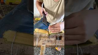 Making a bamboo pot brush process [upl. by Shuler]