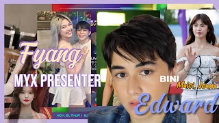 Fyang Smith as Myx Presenter with Bini Jhoanna Maloi  Chloe San Jose and Host Edward Barber [upl. by Chura]