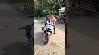 R15 V4 bike Yamaha R15 V4 white colour modify 🚀 5K views complete kar do R15 shorts motovlogviral [upl. by Kipton806]