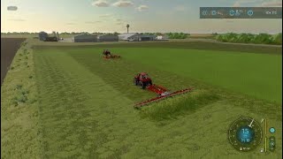 Big Flats Texas Solo Episode 3 Mowing Grass  Tedding Windrowing amp More FS22 PS4 [upl. by Patton750]