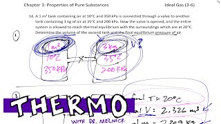 Thermodynamics  36 Ideal Gas Equation example 2 [upl. by Dukey]