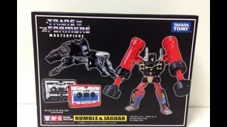 Transformers Masterpiece MP15 Rumble amp Jaguar quotRavagequot Takara Review [upl. by Enrobialc328]