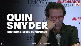 Hawks vs Mavericks Postgame Press Conference Quin Snyder [upl. by Kovar]