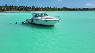 PALMILLA BEACH  SAONA ISLAND  Private yacht 2024 [upl. by Eisaj519]