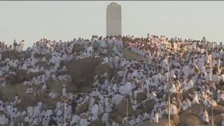 Prières sur le Mont Arafat moment fort du hajj [upl. by Surdna402]