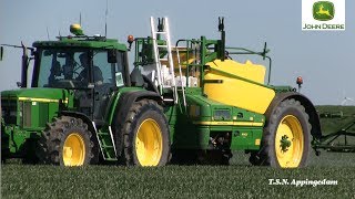 Sproeien met John Deere R962i Veldspuit Everts Finsterwolde [upl. by Alket240]