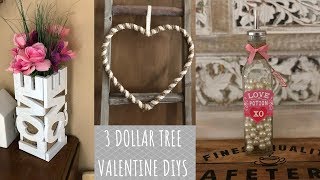 Dollar Tree Farmhouse Valentine DIYs 💕 [upl. by Eugine]