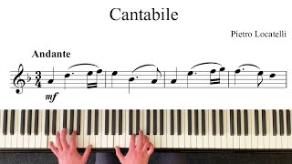 P LOCATELLI  Cantabile  from Oboe Solos Jay Arnold Playalong  Piano Accompaniment [upl. by Nylaras]