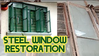 STEEL WINDOWS RESTORATION repaint rustconverter repairs window diy steelwindows windowglass [upl. by Idola494]