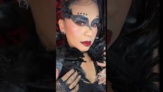 The black swan make up 💄🦢🖤 halloween2024 makeupartist ilcignonero elcisnenegro theblackswan [upl. by Haleeuqa]