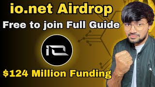 ionet Airdrop Full Guide Free to join with Funding of 124 Million Dollars  Hindi [upl. by Shalne]