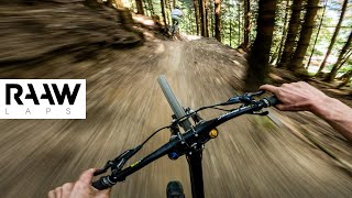 Adrenaline Rush GoPro POV on Champerys Insane World Cup Downhill Track  RAAW Laps [upl. by Schnorr]